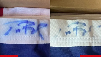 Tom Brady autographed flag