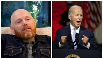 Comedian Bill Burr says America isn't as divided as the internet think. (Credit: Screenshot/Twitter Video https://twitter.com/triggerpod/status/1566018114797674496 and Getty Images)