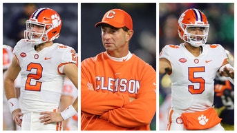 Clemson football coach Dabo Swinney threatens QB change. (Credit: Getty Images)