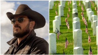 Cole Hauser works with the Special Operations Warrior Foundation to help the families of fallen American warriors. (Credit: Paramount Network and Getty Images)