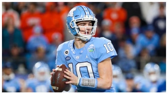 Quarterback Drake Maye isn't leaving UNC. (Credit: Getty Images)