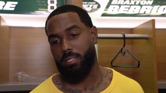 New York Jets receiver Elijah Moore talks about not getting targets. (Credit: Screenshot/Twitter Video https://twitter.com/snyjets/status/1586819581770956801)