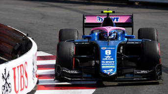 Racecar Driver Victor Martins Comes Within Inches Of Taking Out Marshal On Track