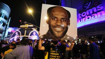 Pro-Hong Kong Activists Protest Outside NBA Opening-Night Games