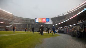 Soldier Field turf flood