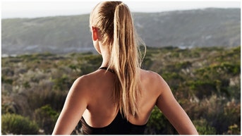 Hannah White continues to put on a show on Instagram. She went viral on Instagram with photos of her workout gear. (Credit: Getty Images)
