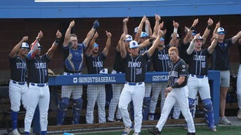 Indiana State LF Adam Pottinger faked out the Iowa Hawkeyes on a home run Courtesy of Indiana State Athletics