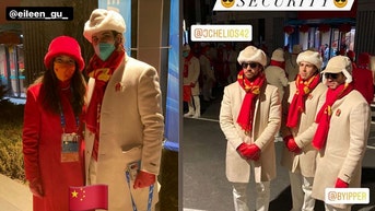 Jake Chelios China Olympics opening ceremony