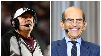 Paul Finebaum roasts Texas A&M coach Jimbo Fisher. (Credit: Getty Images)