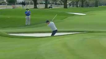 Justin Rose bunker shot Arnold Palmer Invitational