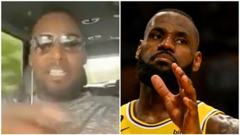 (Credit: Screenshot/Twitter Video https://twitter.com/ClutchPointsApp/status/1661500294427975684 and Getty Images)