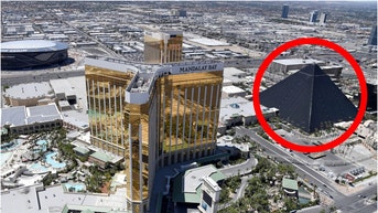 Luxor exterior sports a Doritos appearance. (Credit: Getty Images)