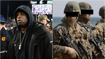 Colorado football players worked out with members of the United States Marines and learned they're incredibly tough. (Credit: Getty Images and USA Today compilation)