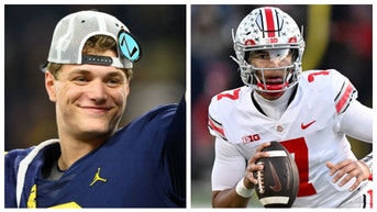 Michigan quarterback J.J. McCarthy wants a rematch with Ohio State in the College Football Playoff. (Credit: Getty Images)