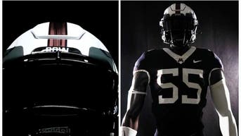 The Minnesota Gophers unveil black football uniforms. (Credit: Screenshot/Twitter Video https://twitter.com/GopherFootball/status/1561852321138704384)
