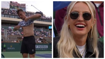 Morgan Riddle Caught On Camera Checking Out Her Boyfriend's Opponent