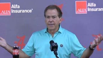 Alabama football coach Nick Saban said Alabama players didn't chant before the Tennessee game. (Credit: Screenshot/Twitter Video https://twitter.com/ClintRLamb/status/1582065489194647552)
