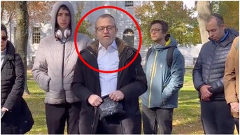 Rabbi Zarchi's words twisted by pro-Palestine group. (Credit: Screenshot/X Video https://twitter.com/HarvardPSC/status/1722102271792603452)