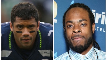 Richard Sherman and K.J. Wright take unnecessary shots at former Seattle teammate Russell Wilson. (Credit: Getty Images)