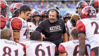 San Diego State's hopes of joining a P5 conference continue to be very dim. The Big 12 reportedly doesn't want the Aztecs. (Credit: Getty Images)
