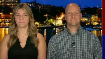 Blake and Travis Allen talk with Tucker Carlson about receiving backlash over transgender issues. He was suspended from his soccer coaching job. (Credit: Screenshot/YouTube Video https://www.youtube.com/watch?v=YsXjVReeguU)