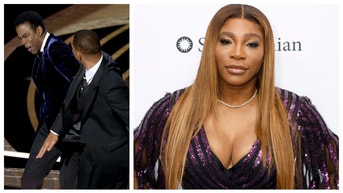 Tennis star Serena Williams reacts to Will Smith slapping Chris Rock. (Credit: Getty Images)