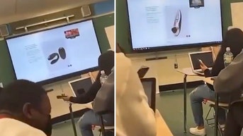 Substitute teacher searching sex toys class