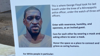 White people instructions George Floyd Square