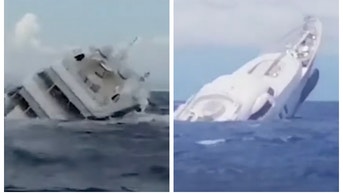 Massive yacht sinks off the coast of Italy. (Credit: Screenshot/YouTube https://www.youtube.com/watch?v=De7SlAXn95Y)