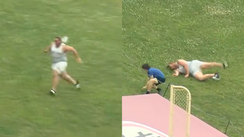 bowie-baysox-coby-mayo-home-run-baseball-ball-chase-fan-child-kid-fall-viral-fail