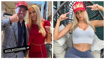 Bri Teresi at Mar-a-Lago for Trump speech.