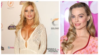 Donna D'Errico ready for Barbie premiere.