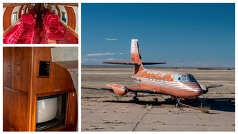 red velvet in the sky, VCRs, old-schools microwaves and a TV that looks like it came right out of grandma's house.