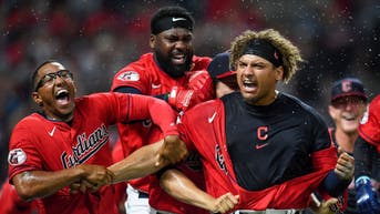 Josh Naylor Celebrates Guardians' Walk-Off With Awesome Headbutt