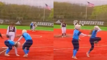 rhode-island-softball-viral-fake-injury