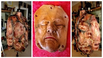 Human skin jackets available on eBay.
