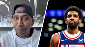 Stephen A. Smith and Kyrie Irving