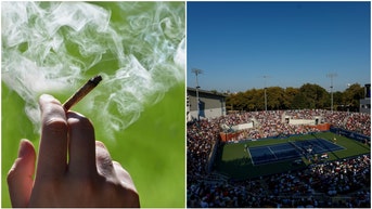Someone smoking marijuana and Court 17.