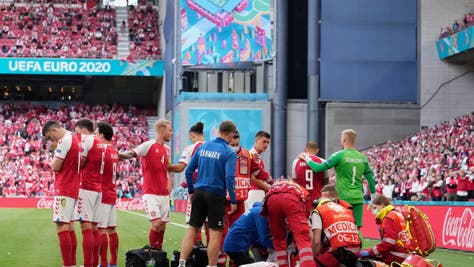 Denmark's Christian Eriksen Collapses During Game Against Finland