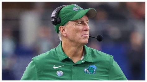 Tulane head coach Willie Fritz plans on retiring with the Green Wave. (Credit: Getty Images)