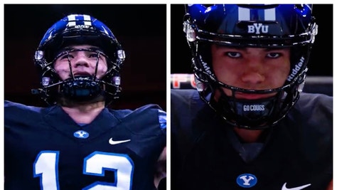 The BYU Cougars drop UFC-themed uniform reveal video for the game against Notre Dame this Saturday. (Credit: Screenshot/Twitter video https://twitter.com/BYUfootball/status/1576934572448567298)