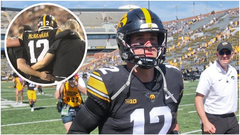 Iowa QB Cade McNamara has likely played his last football of the year. He's reportedly done for the year with a knee injury. (Credit: Getty Images)