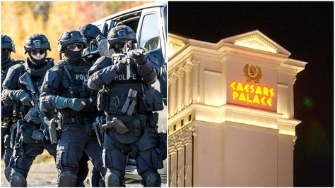 A SWAT standoff is underway at Caesars Palace in Las Vegas. There reportedly is a gunman holed up in an elevated room. What is happening? (Credit: Getty Images)