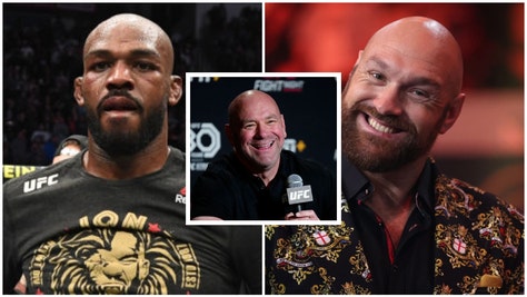 Dana White appears to be all-in on Tyson Fury stepping in the octagon against Jon Jones. Will a fight between the two happen? (Credit: Getty Images)
