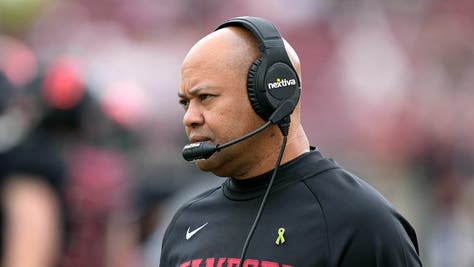 Stanford football coach David Shaw resigns after 12 years with the program. (Photo by Thearon W. Henderson/Getty Images)