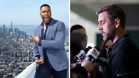 Michael Strahan Says Aaron Rodgers Might 'Struggle' With NYC Media