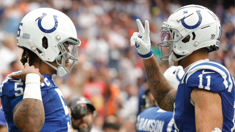 Colts' Anthony Richardson And Michael Pittman Jr. Arrive In Matching 'Step Brothers' T-Shirts