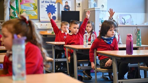 6ce38d43-Scottish Schoolchildren Return To The Classroom After Coronavirus Lockdown