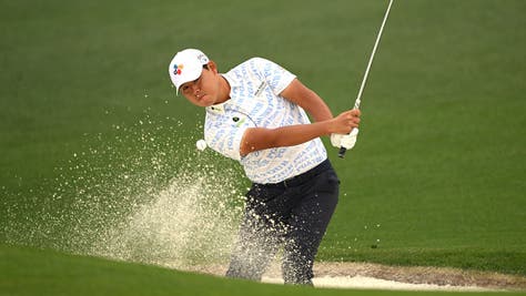 Si Woo Kim Wears PGA Tour Shirt With Phil Mickelson At The Masters
