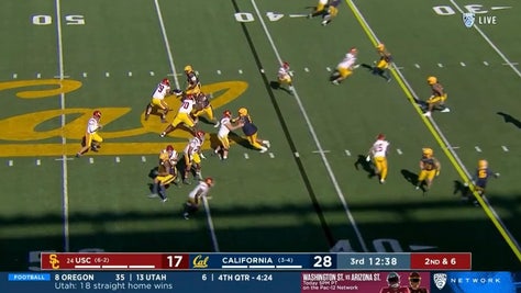 Pac-12 officials screwed up before halftime of USC-Cal game